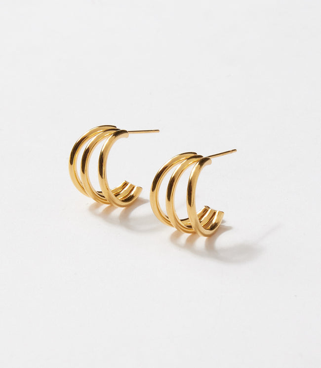 karen kane Gold Retrograde Hoop Earrings Karen Kane