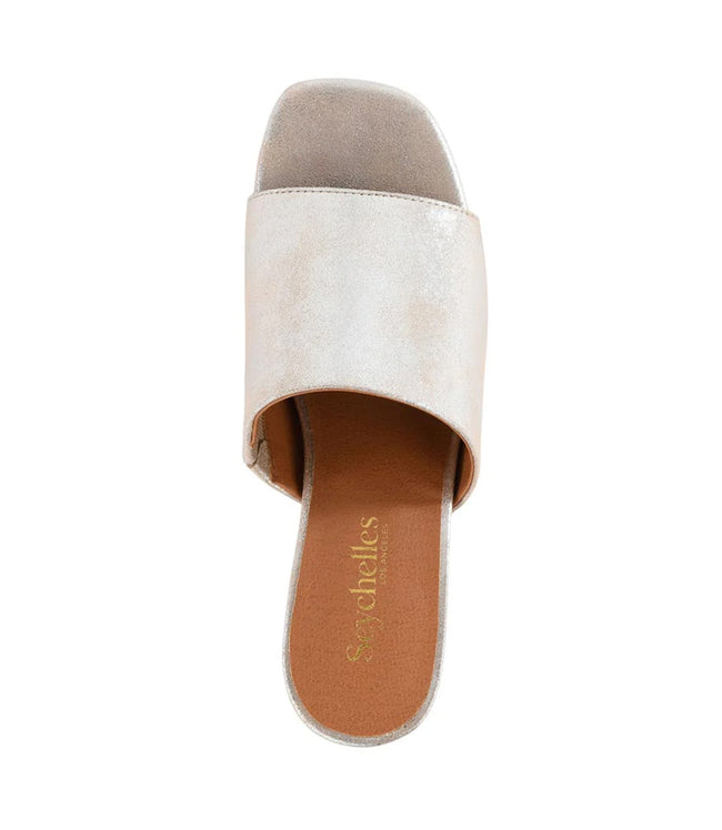 Karen Kane Gold Seychelles Pepper Mid Heel Sandals Karen Kane