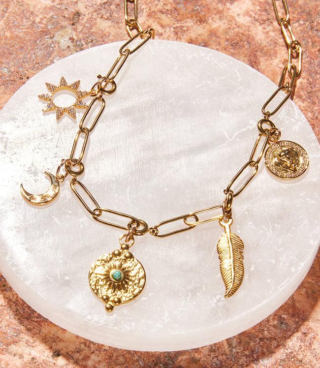 Karen Kane Gold Whispers Of The West Charm Necklace Karen Kane