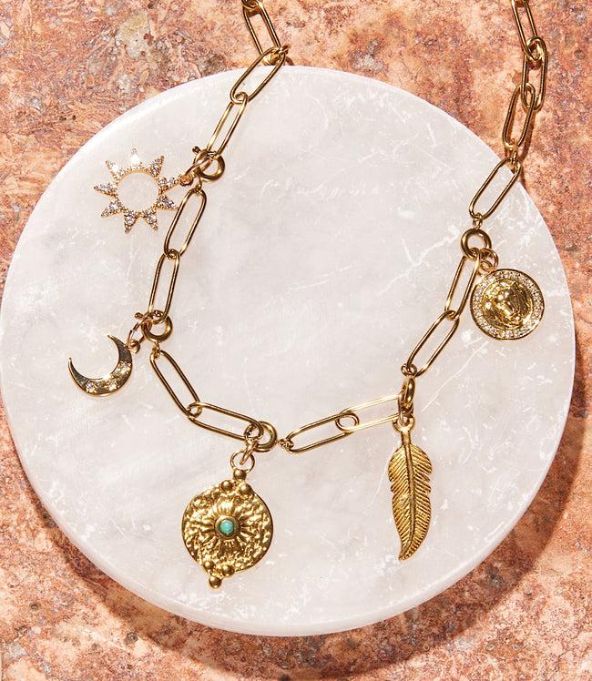 Karen Kane Gold Whispers Of The West Charm Necklace Karen Kane