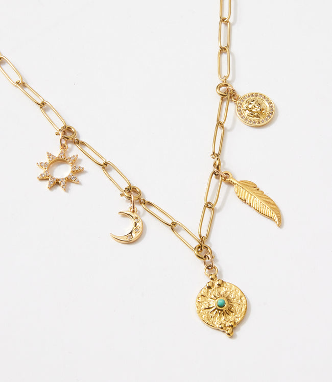 karen kane Gold Whispers Of The West Charm Necklace Karen Kane