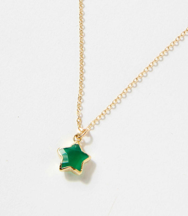 Karen Kane Green Green Onyx Star Necklace Karen Kane