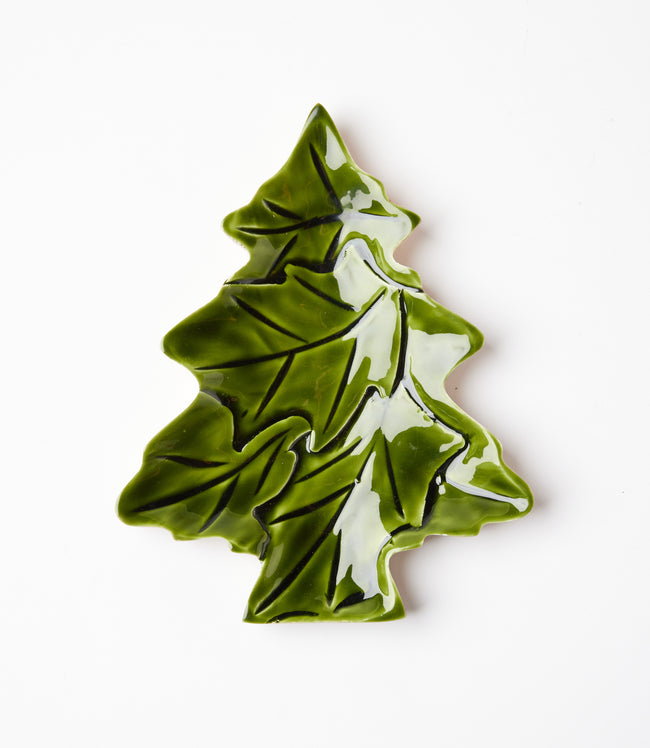 Karen Kane Green Holly Leaf And Tree Serving Trays Set Of 2 Karen Kane