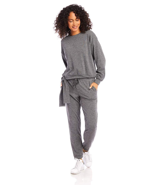 Karen Kane Heather Petite Size Side Sweatshirt Karen Kane