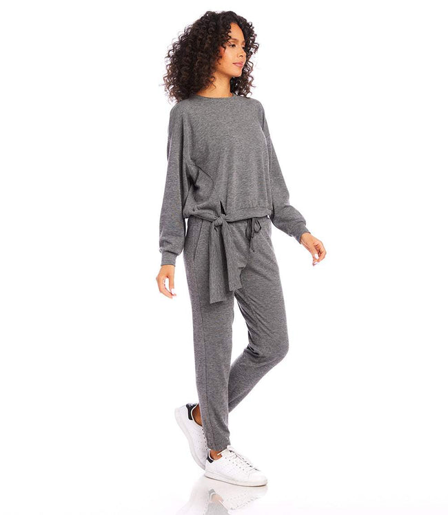 Karen Kane Heather Petite Size Side Sweatshirt Karen Kane