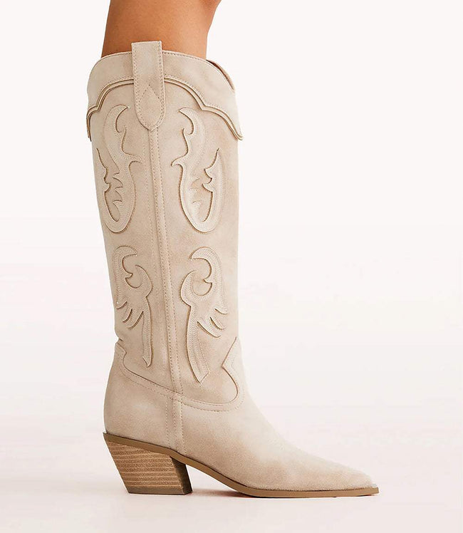 karen kane Beige Billini Tulie Boots Karen Kane