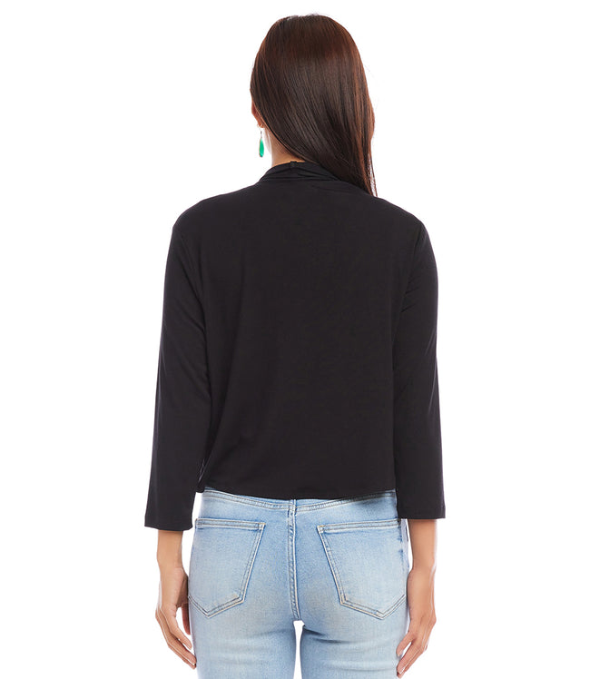 Karen Kane Black Calli Cardigan Karen Kane