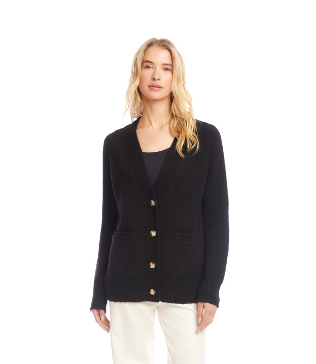 Karen Kane Black Cardigan Sweater Karen Kane