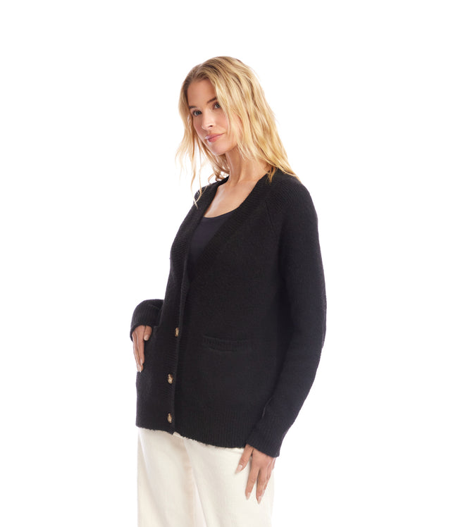 Karen Kane Black Cardigan Sweater Karen Kane