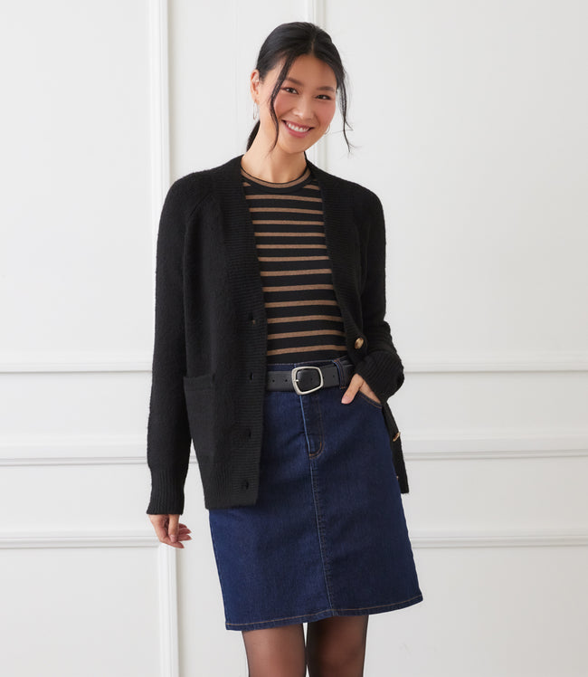 karen kane Black Cardigan Sweater Karen Kane