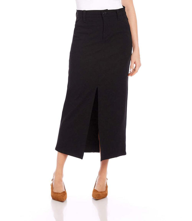 karen kane Black Chelsea Midi Skirt Karen Kane