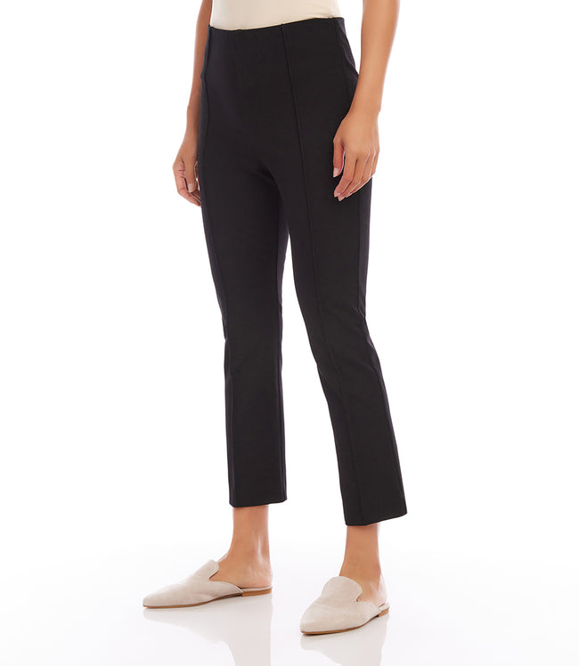 Karen Kane Black Cropped Pintuck Pants Karen Kane