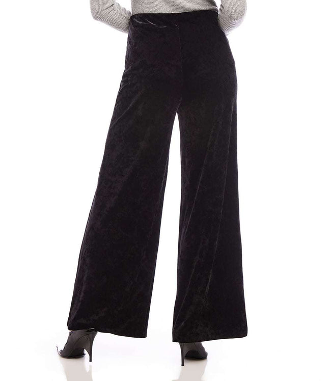 Karen Kane Black Crushed Velvet Pants Karen Kane