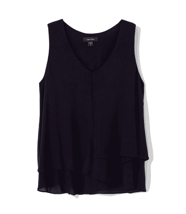 Karen Kane Black Layered Tank Karen Kane