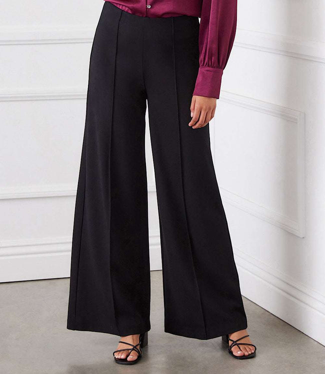 karen kane Black Luna Wide Leg Pants Karen Kane