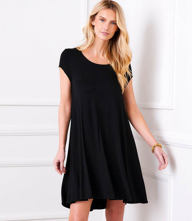 karen kane Black Maggie Trapeze Dress Karen Kane