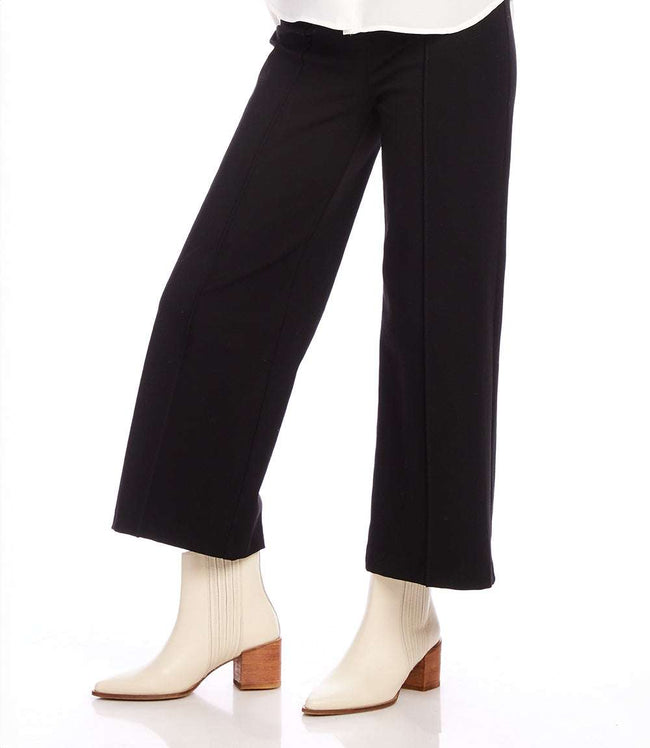 Karen Kane Black Pintuck Wide Leg Pants Karen Kane