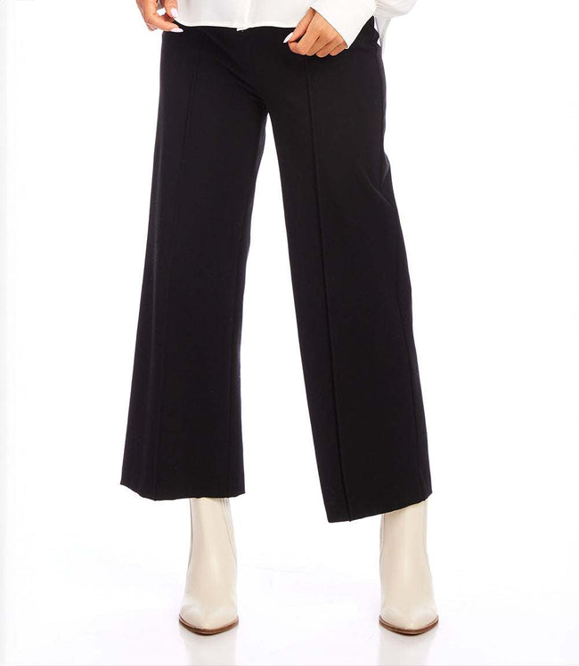 karen kane Black Pintuck Wide Leg Pants Karen Kane