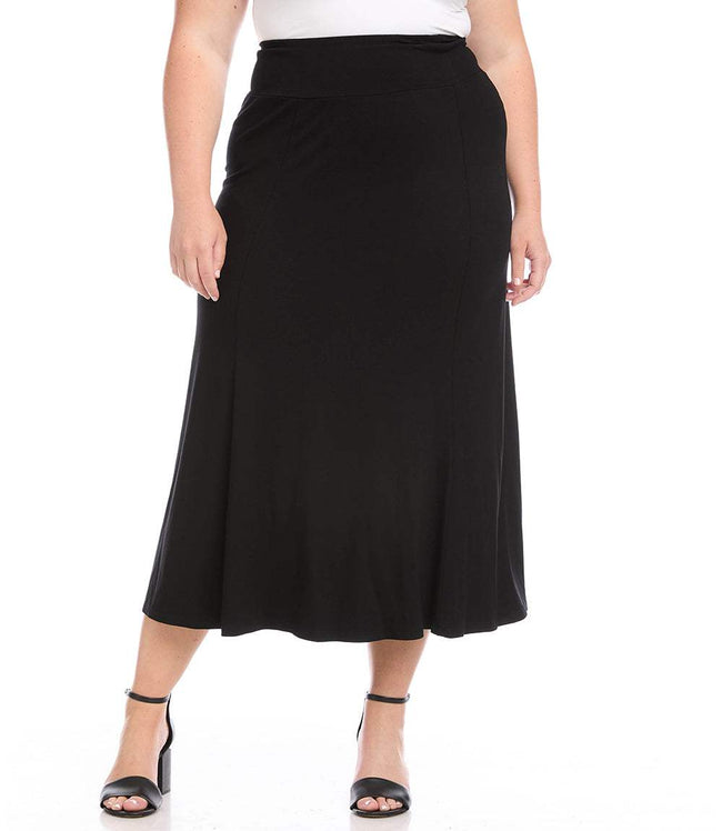 karen kane Black Plus Size Maxi Skirt Karen Kane