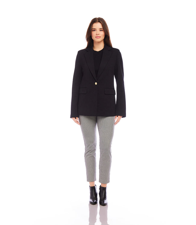 Karen Kane Black Ponte Knit Blazer Karen Kane
