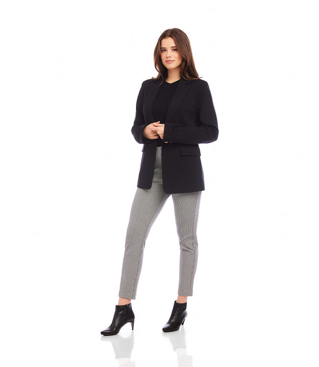 Karen Kane Black Ponte Knit Blazer Karen Kane