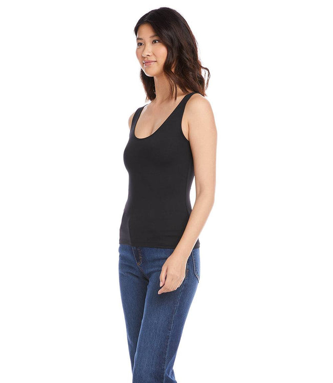 Karen Kane Black Scoop Tank Karen Kane