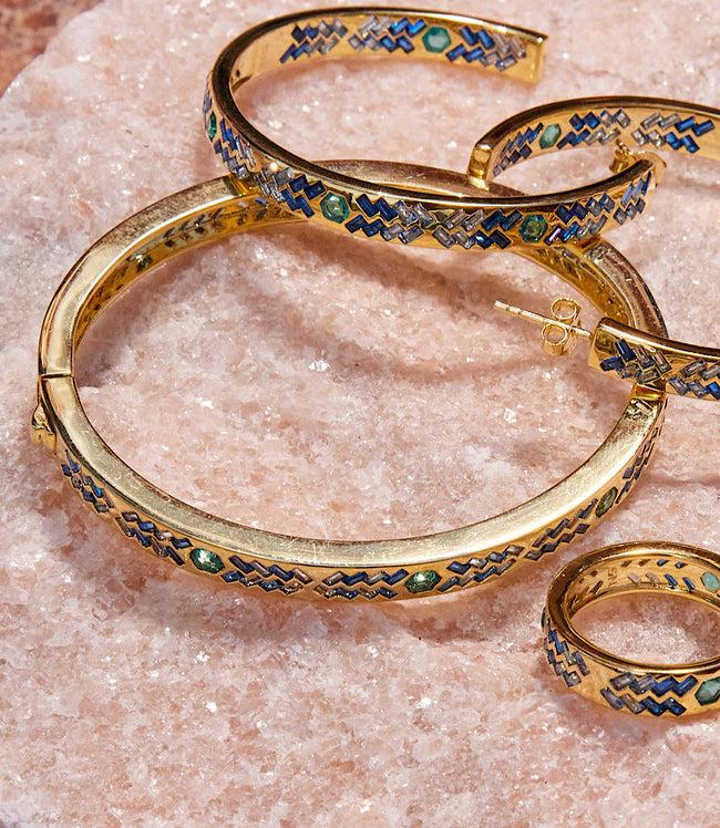 Karen Kane Blue Crystal Inlay Bracelet Karen Kane