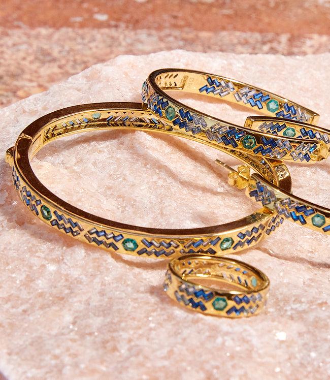 Karen Kane Blue Crystal Inlay Bracelet Karen Kane