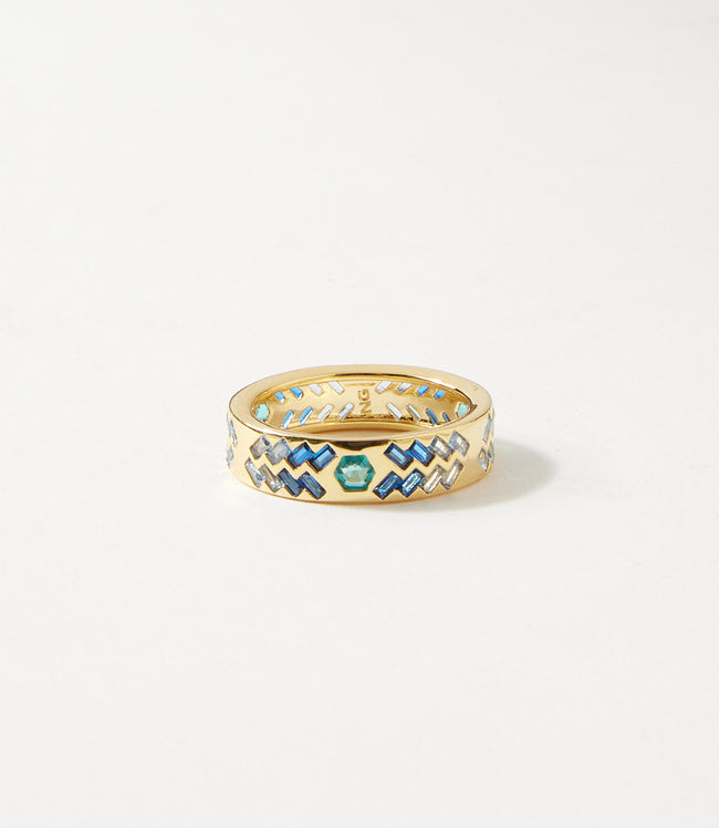 Karen Kane Blue Crystal Inlay Ring Karen Kane