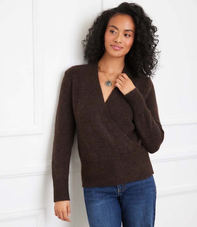 karen kane Chocolate Wrap Sweater Karen Kane