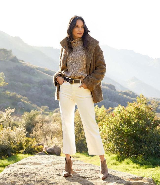 Karen Kane Cream Brooklyn Cropped Jeans Karen Kane