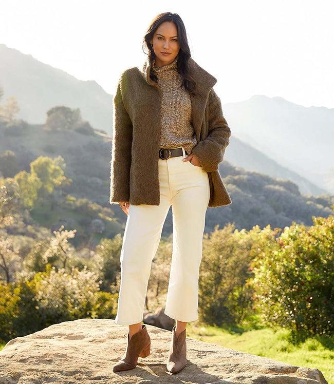 Karen Kane Cream Brooklyn Cropped Jeans Karen Kane