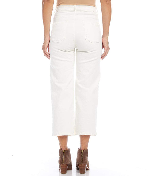 Karen Kane Cream Brooklyn Cropped Jeans Karen Kane
