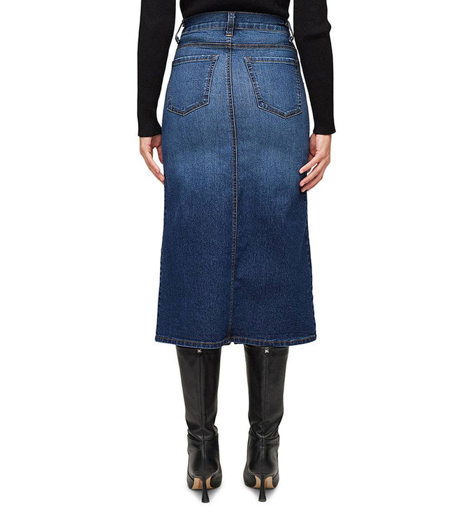 Karen Kane Denim Denim Midi Skirt Karen Kane