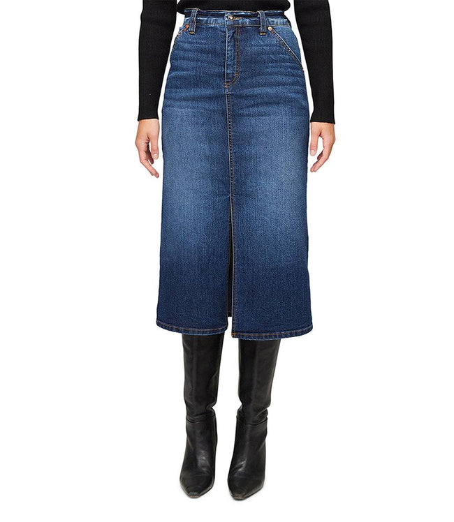karen kane Denim Denim Midi Skirt Karen Kane