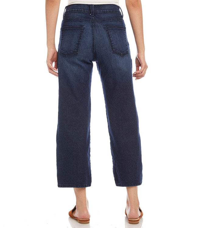 Karen Kane Denim Wide Leg Cropped Jeans Karen Kane