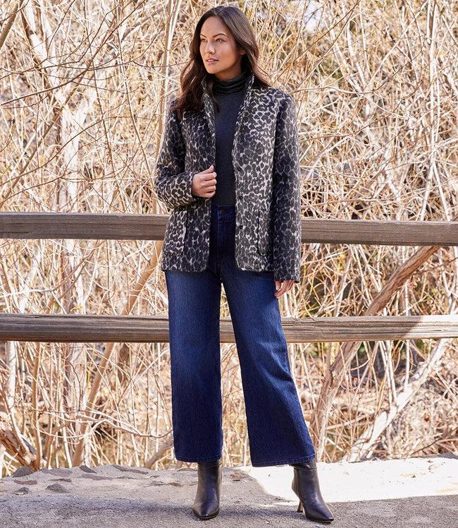 karen kane Denim Wide Leg Cropped Jeans Karen Kane