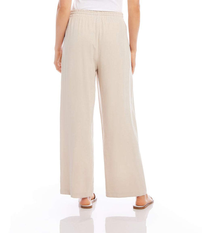 Karen Kane Ecru Drawstring Pants Karen Kane
