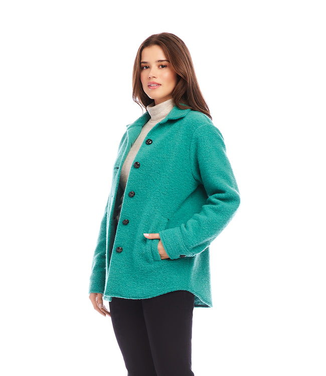 Karen Kane Glass Brushed Shirt Jacket Karen Kane