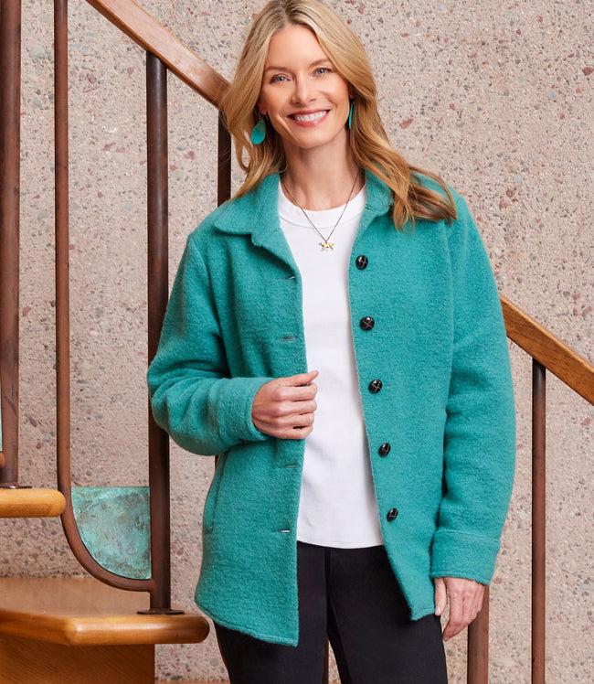 karen kane Glass Brushed Shirt Jacket Karen Kane