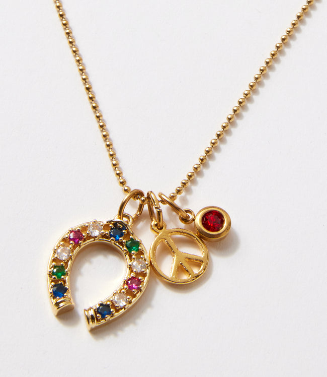 Karen Kane Gold Charm Cluster Necklace Karen Kane