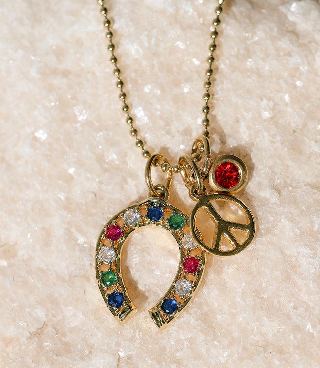 Karen Kane Gold Charm Cluster Necklace Karen Kane