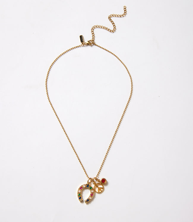 Karen Kane Gold Charm Cluster Necklace Karen Kane