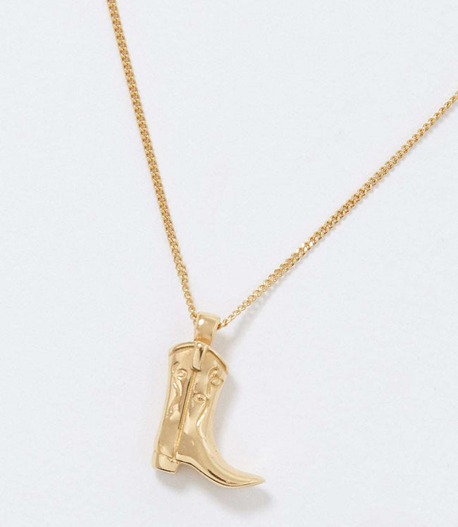 Karen Kane Gold Cowboy Boot Necklace Karen Kane