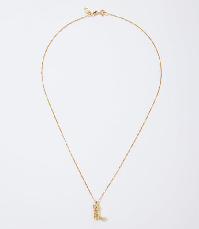Karen Kane Gold Cowboy Boot Necklace Karen Kane