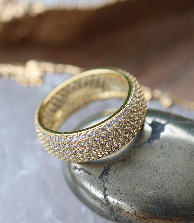 Karen Kane Gold Crystal Ring Karen Kane