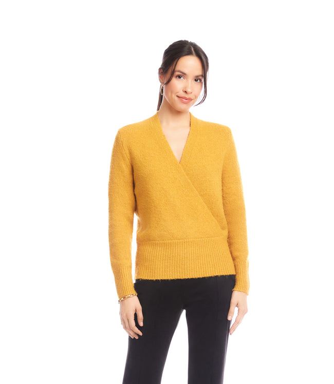 Karen Kane Gold Wrap Sweater Karen Kane