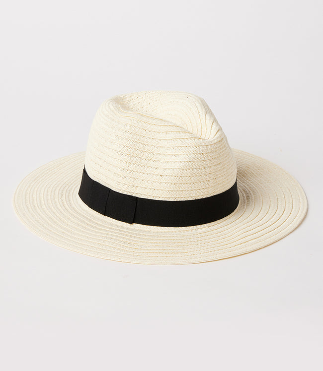 Karen Kane Ivory Straw Panama Hat Karen Kane