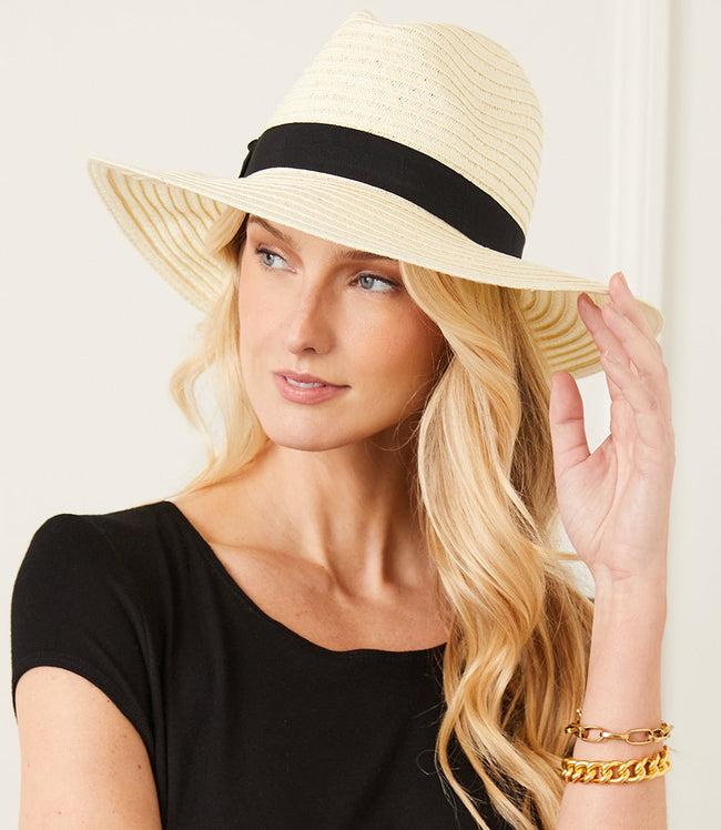 karen kane Ivory Straw Panama Hat Karen Kane