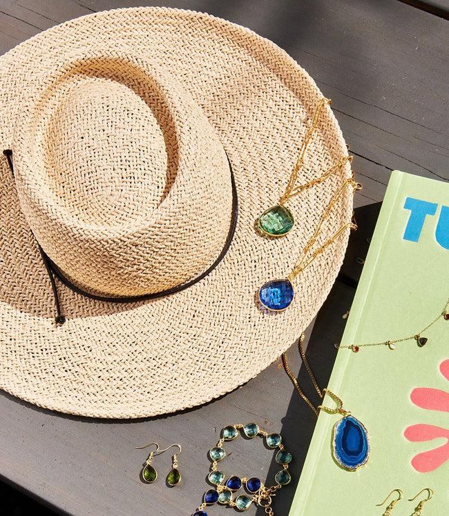 Karen Kane Ivory Wide Brim Gambler Hat Karen Kane